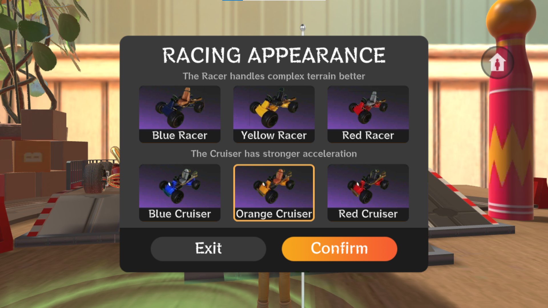 Select a car skin
