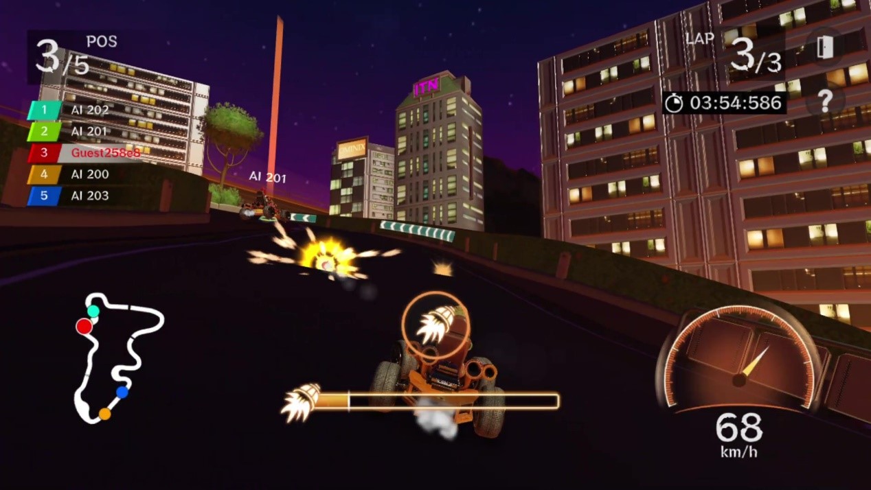 Using items in Speed Racing