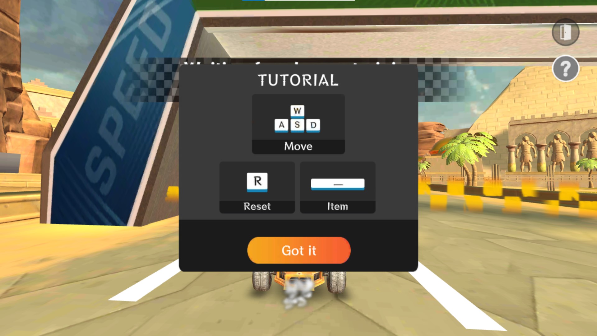 Speed Racing PC controls