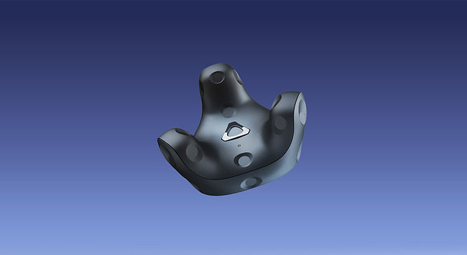 VIVE Tracker 3.0, a VR tracking device compatible with VR headsets that use the Lighthouse technology from HTC VIVE.