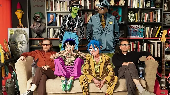 If you're around my age, you probably saw them often on MTV. (Source: Gorillaz)
